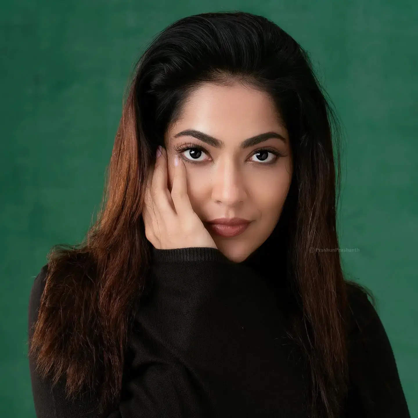 SOUTH INDIAN TV ACTRESS RAMYA SUBRAMANIAN IN BLACK DRESS
